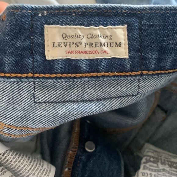 Levi’s 501 Ripped distressed buttons fly jeans high waist medium wash size 25‎ - Picture 6 of 16